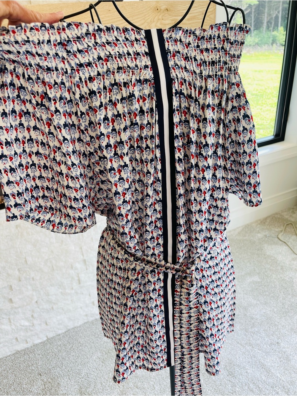 Rungolees Brooklyn Floral-Print Smocked or Off-Shoulder Blouse!
